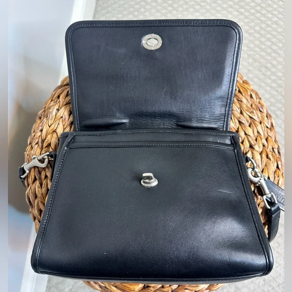 Vintage Coach 9870 Court bag black nickel hardware Costa Rica Y2K 2000s purse - Picture 8 of 14